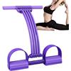 Générique Elastic Band - Fascia Resistenza, Corda Elastica Pedale Yoga | Bande Resistenza con Pedale Maniglie Antiscivolo - Attrezzature per sollevamento pesi Addome Braccio Gambe Dimagrante Donna Casa Yoga
