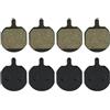 Generic Pastiglie Freno a Disco per Moto Hayes, Sole MX2, MX3, MX4, MX5, CX5, GX-C, GX2, in Resina semimetallica, 4 Paia.