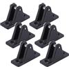 GALPADA 6 Pezzi Supporto per Tenda Parasole Bimini Top, Montaggio Hardware per Yacht e Barche, Nylon Nero, Struttura a Montagna, per Installazioni Marine e Coperture da Barca