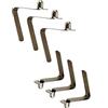 UP100 50 pezzi morsetto a molla a compressione per pagaia singolo da 3 mm -15 mm, clip per kayak asta per tenda, tenda da sole tubo telescopico campeggio e roulotte e serratura per tubo (lunghezza gamba 5