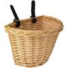 Lurrose Cesto Bici Anteriore in Vimini Fatto a Mano, a Forma, Staccabile e Facile da Fissare, Come Contenitore Porta Giochi e Decorazione per Bicicletta Colore Casuale