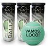 Riezo Vamos Loco - Set di 9 palline da paddle, 45% lana, colore: verde menta