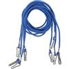 JEWEDECO 4 Pezzi Clip per Guanti da Sci in Nylon Blu Cordino Elastico, Fit Aderente senza Irritazioni, per Slittino All'aperto e Sport Invernali