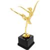 TOVINANNA Premio Danza per Competizioni Statua Ballerina in Plastica Oro, Superficie Liscia Senza Sbavature, per Spettacoli di Talento e Giochi Ricreativi