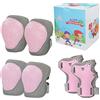 LANOVAGEAR Set di Protezioni per Pattini Protezione Kit per Bambini 2-8 Anni Ginocchiere Gomitiere Set per Skate, Bicicletta, Sci, Pattinaggio, Monopattino