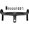 KQFCAZRE Manubrio Integrato in Carbonio da 8,6 Mm per Bici da Strada, Attacco Manubrio, 420 E 440 Mm, Componenti per Biciclette, 420x100mm