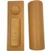Otbushit Set di tavola per equilibrio e rinforzo della caviglia 2 in 1 in sughero, tavola oscillante naturale con massaggiatore a rullo e fasce di resistenza per le dita dei piedi