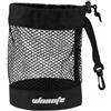 PETSOLA Contenitore Palline da Golf Borsa Rete Nylon con Gancio Fissaggio Pratico Organizzatore Trasportabile Allenamento Campo Adatto per Uso Quotidiano, Nero, Nero, Grande