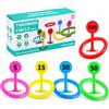 FJMQHU Lancio Anelli per Bambini Età 4-6 Anni, Giochi di Lancio in Plastica per Interno ed Esterno, gioco l lancio, style to 4