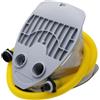 Generic Pompa ad aria manuale ad alta pressione per piscina gonfiabile per materasso, pedale ergonomico e impugnatura per gonfiaggio rapido, struttura in PVC con adattatori per ugelli per uso esterno (Q-9)