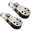 LivGrain per kayak Sistema di Ancoraggio Carrello 2 PZ SS316 Puleggia Blocchi per Canoa per Jet Ski Board Kit di Ancoraggio 45x26mm
