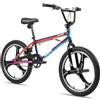 HH HILAND HILAND BMX Bicicletta per bambini da 20 pollici,3 razze, Per bambini e bambine di 7 anni e più，rotore a 361 gradi, freestyle,pedane single speed per bambini,Colorato