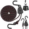 Kisangel Puleggia Ratchets per Kayak e Canoa, 2 Pezzi, 68kg, Nero