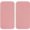 Generic Set di 2 tappetini antiscivolo per il fitness, per yoga e pilates, protezione durevole in TPE, 34 x 17 cm, colore: rosa