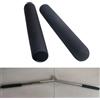 Tufgo 2 coperture per maniglie in PVC per manubri da palestra - tubo in schiuma antiscivolo per diametro interno 20-31 mm, nero (150 mm)