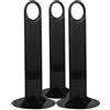 Gadpiparty Supporto per Dischi da Calcio 3 Pezzi in Pp Nero, Facile da Installare e Comodo da Trasportare, per Allenamento e Attrezzature Sportive