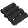 jojofuny 4 Pezzi Copertura Manubrio Bici in Chemigum Nero Assorbimento Shock Singolo, Adatta per Manubrio da 22mm e 110mm, per Ciclismo su Strada e Mountain Bike
