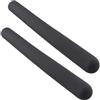 Tufgo 2 coperture per maniglie in PVC per manubri da palestra - tubo in schiuma antiscivolo per diametro interno 20-31 mm, nero (300 mm)