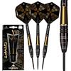 Mission darts d1594 crypt | set di freccette con fusto rivestito in pvd nero e oro al 90% e punta in acciaio, m1, 22g