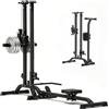 TOUSAINS CR63 - Macchina pieghevole per la palestra domestica, 150 kg LAT Pulldown & Low Row, autoportante, salvaspazio, stazione di trazione 2 in 1 (nero)