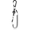 Generic Supporto per rete da pesca con clip per corda, connettori con fibbia con cordini a spirale da pesca