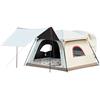 Generic Tenda da campeggio impermeabile con telo di fondo cucito, design a cupola aderente, portico, perfetta per furgoni e SUV, facile installazione e costruzione durevole, riparo per esterni