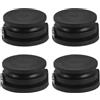 BESPORTBLE 4 Pezzi Spina per Guinzaglio di Trazione per Tavola da Surf e Paddleboard, Accessorio Kayak in PVC Nero, Connessione Robusta e Compatibilità per Surf e Kayaking