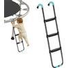 Generic Scaletta per trampolino | 2 gradini/3 gradini larga e robusta in acciaio con gradino antiscivolo - Parti del trampolino per trampolino per bambini