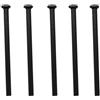 ZSXPBZL 15Pcs 14G Diametro 2.0mm Colore Nero Dritto Tirare Biciclette Raggi 304 Corpo Rotondo Mountain Bike Raggi Parti Della Bici Ciclismo
