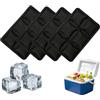 StreamSafe 4 blocchi refrigeranti per borsa termica, mini mattonelle refrigeranti piccole, 18 x 11,5 cm, in gel per il pranzo e il frigorifero, cuscinetti refrigeranti riutilizzabili e elementi refrigeranti per