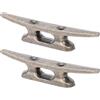Happyyami Bitta da Banchina in Lega di Zinco 2 Pezzi 90X18Mm Base Aperta Resistente alle Intemperie per Tenere Il Watercraft Sicuro per Ormeggio Barche Kayak e Canoe