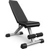 Fitvect Panca professionale regolabile e pieghevole, portata fino a 300 kg - panca inclinata multifunzionale per allenamento di forza, panca e fitness a casa