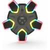 Milageto Bersaglio da Parete Elettronico Macchina da Pugilato Musicale Luminoso Bersaglio Pugilato con Luci per Sportivi, Famiglie, Palestra in Casa, Garage, Bianco