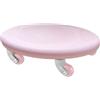 Generic Rullo addominale con 4 ruote silenziose in PVC, Core Trainer a 360° per allenamento a casa, palestra, fitness, attrezzatura compatta per allenamento muscolare addominale (rosa)