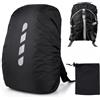 Yilnlg Copertura antipioggia per zaini scolastici, con strisce riflettenti, 40-50 l
