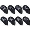 Junifeey 8pcs Cuoio DELL'UNITÀ di elaborazione Golfs Ferro Testa Copre Cunei Ferro Protettivo Headcover Putter Protector Golf Forniture Head Covers Protettivo Morbido