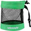 Nsaroche Contenitore per Palline da Golf Borsa Organizer Sacchetto Rete Traspirante Gancio Agganciabile Trasporto Agevolato Nylon Adatto per Allenamento, Verde, Verde, Medio