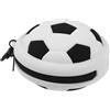 YARNOW Mini Portamonete Chiusura a Zip Sicura a Forma di Pallone da Calcio Borsa Sportiva Compatta in Silicone per Monete e Piccoli Accessori per Allenamenti