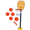 KIXZSAZ Set da Gioco per Bambini da Basket Regolabile in Giallo 26x22x130cm