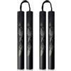 Generic 2 bastoncini da allenamento in gomma espansa, colore nero, per arti marziali, adatte per principianti, 25,4 x 3,3 cm