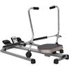 JDBDU Cyclette vogatore, portata 120 kg, display LCD, schiuma e acciaio, per allenamento cardio e tempo libero, argento