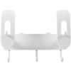 NIYANGLE Supporto da Parete per Bilancia Pesapersone Elettronica, Struttura Rinforzata in Abs Bianco con Ganci Adesivi, per Bagno e Cucina