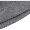 Helilyco Custodia protettiva pieghevole in feltro da 3 mm per palline da yoga da 55 cm, 65 cm, 75 cm, apertura 25 cm, colore grigio