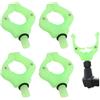 Jiavlyx 4 Pezzi Carp Fishing Rod Holder, Testa Staffa Magnetica Canna Da Pesca, Con Funzione Luminosa, Testa Staffa Magnetica Da Pesca, per Portacanne, Bastoncini