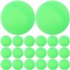 ibasenice Palline da Ping Pong in Materiale Pp 40mm Senza Cuciture Opache 100 Pezzi Colore Verde Chiaro per Sport e Gioco di Varie età