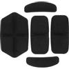 GOOHOCHY 5 Pezzi Kit Imbottitura Interna Casco Bici in Spugna Nera, Protezione Confortevole e Facile da Pulire per Ciclisti, per Caschi Mtb Ciclismo