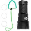 YUKOFE Torcia subacquea IPX8 impermeabile 80M Torcia subacquea XHP70.2 LED Lampada subacquea Professionale