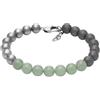 Armani Exchange Bracciale da uomo in acciaio inossidabile o semiprezioso con chiusura a moschettone