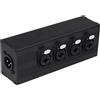 Scatola Sdoppiatore XLR 4 Vie Contenitore Alluminio 143mm x 38mm x 52mm Finitura