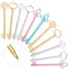 JOKILY 30 penne a forma di chiave, penna a sfera, in gel retrò, colore nero, per Office Stationary School